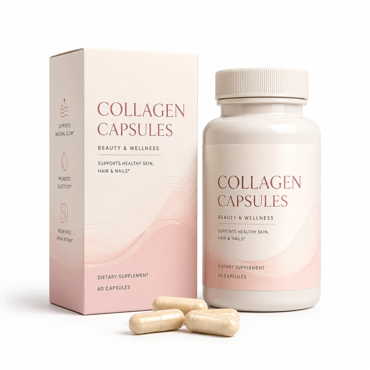 Collagen Capsules private label product packaging