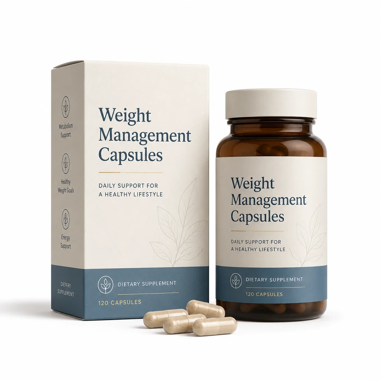 Weight Management Capsules private label product packaging