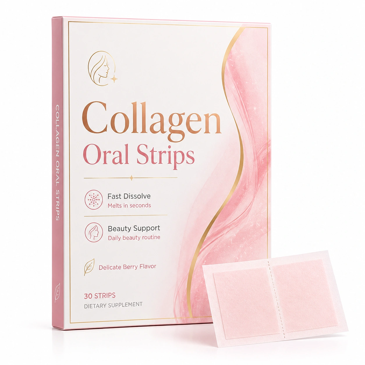 Collagen Oral Strips private label product packaging