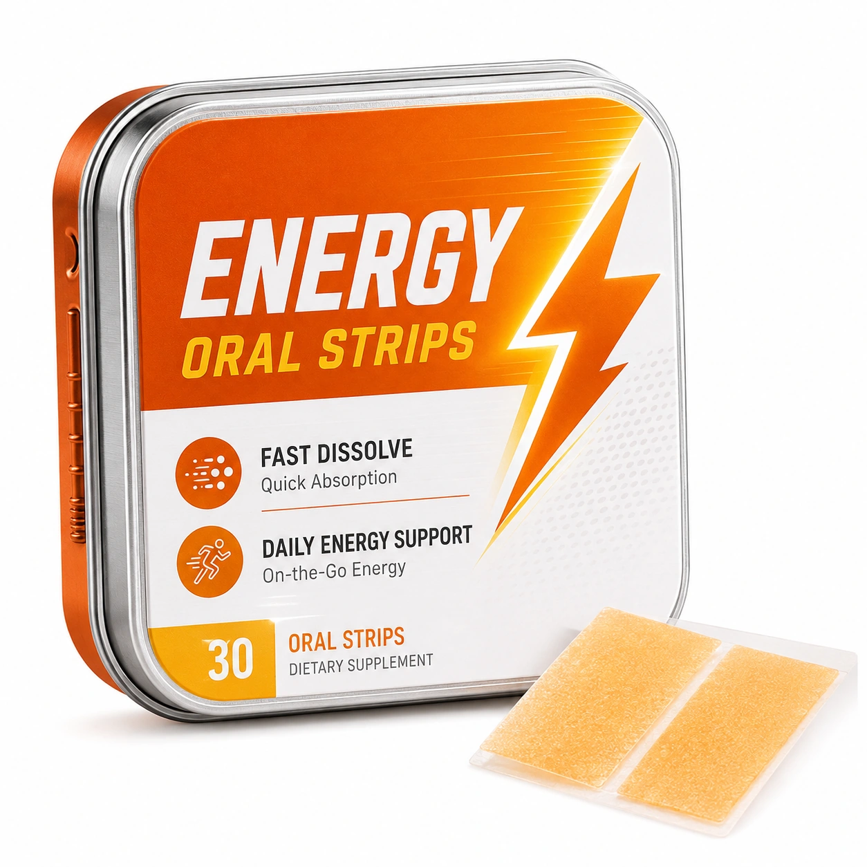 Energy Oral Strips private label product packaging