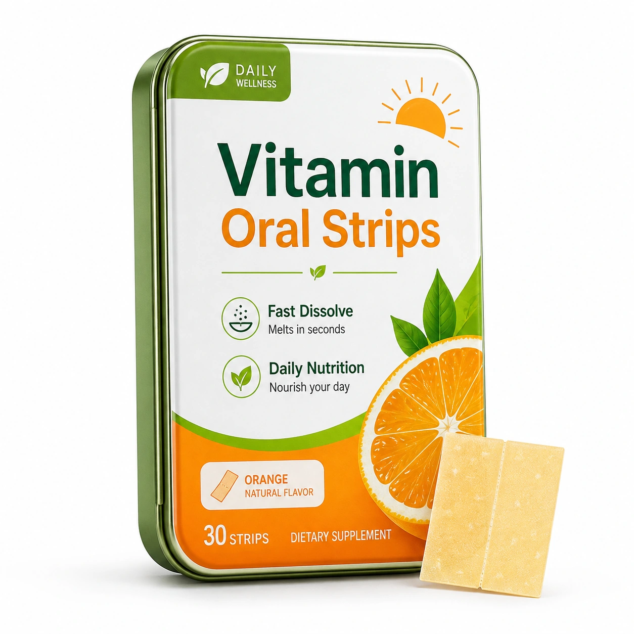 Vitamin Oral Strips private label product packaging
