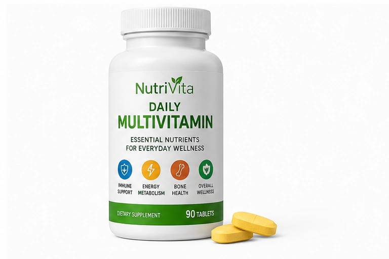 Vitamin Tablets private label product packaging