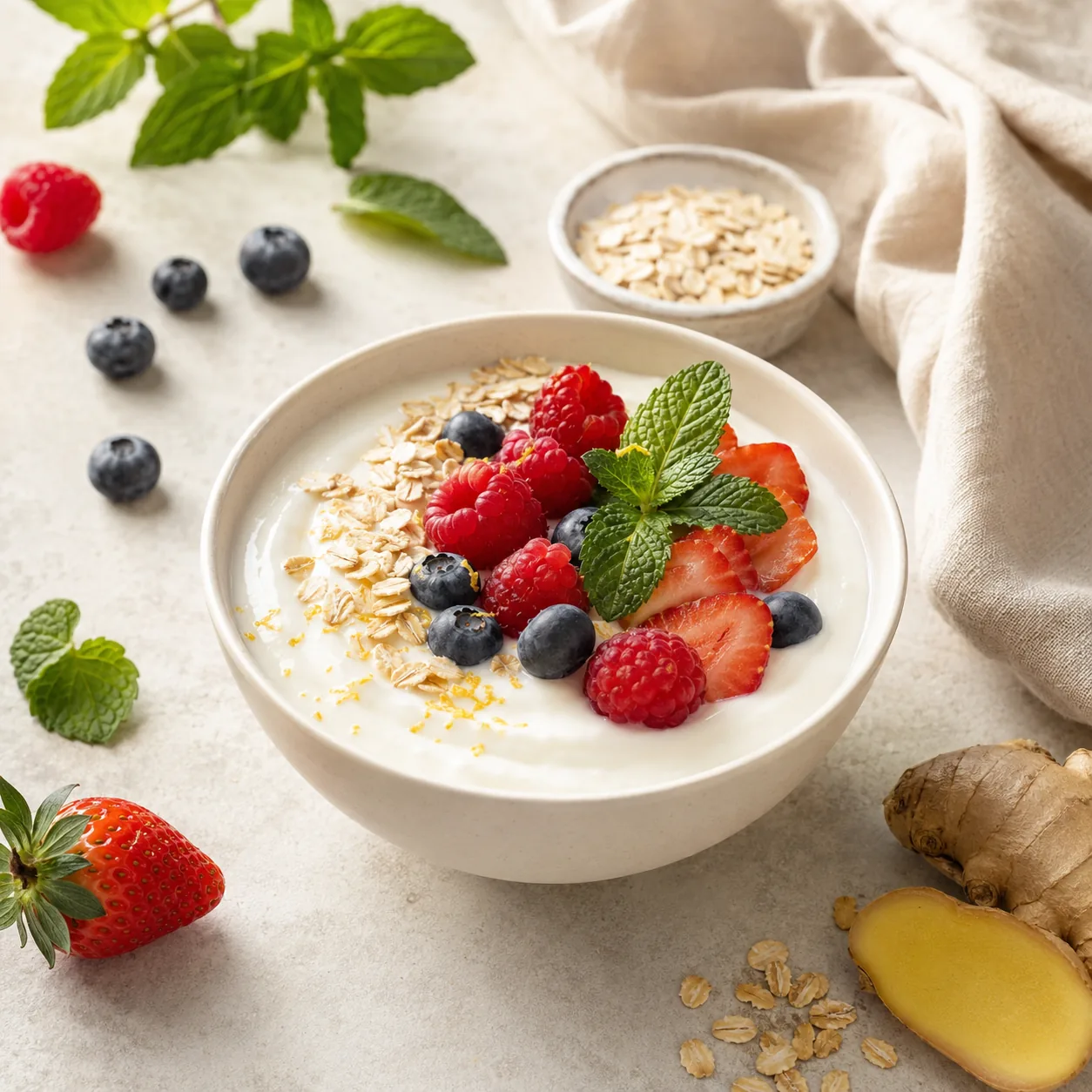 Digestive Health supplement concept