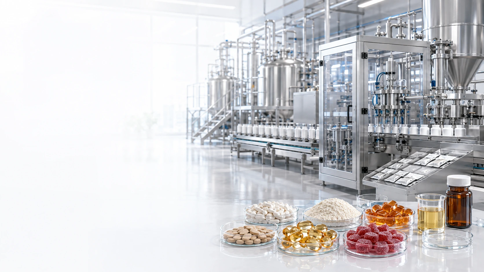 Supplement production and private label manufacturing process