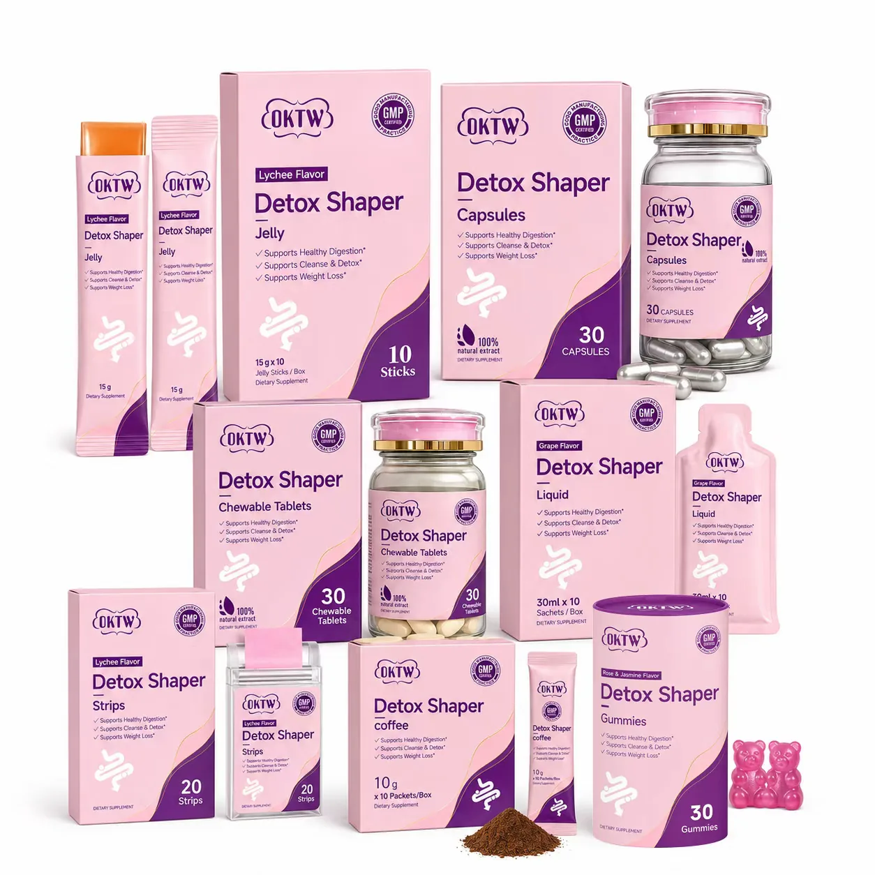 Weight Management Supplement across seven ready-stock dosage formats