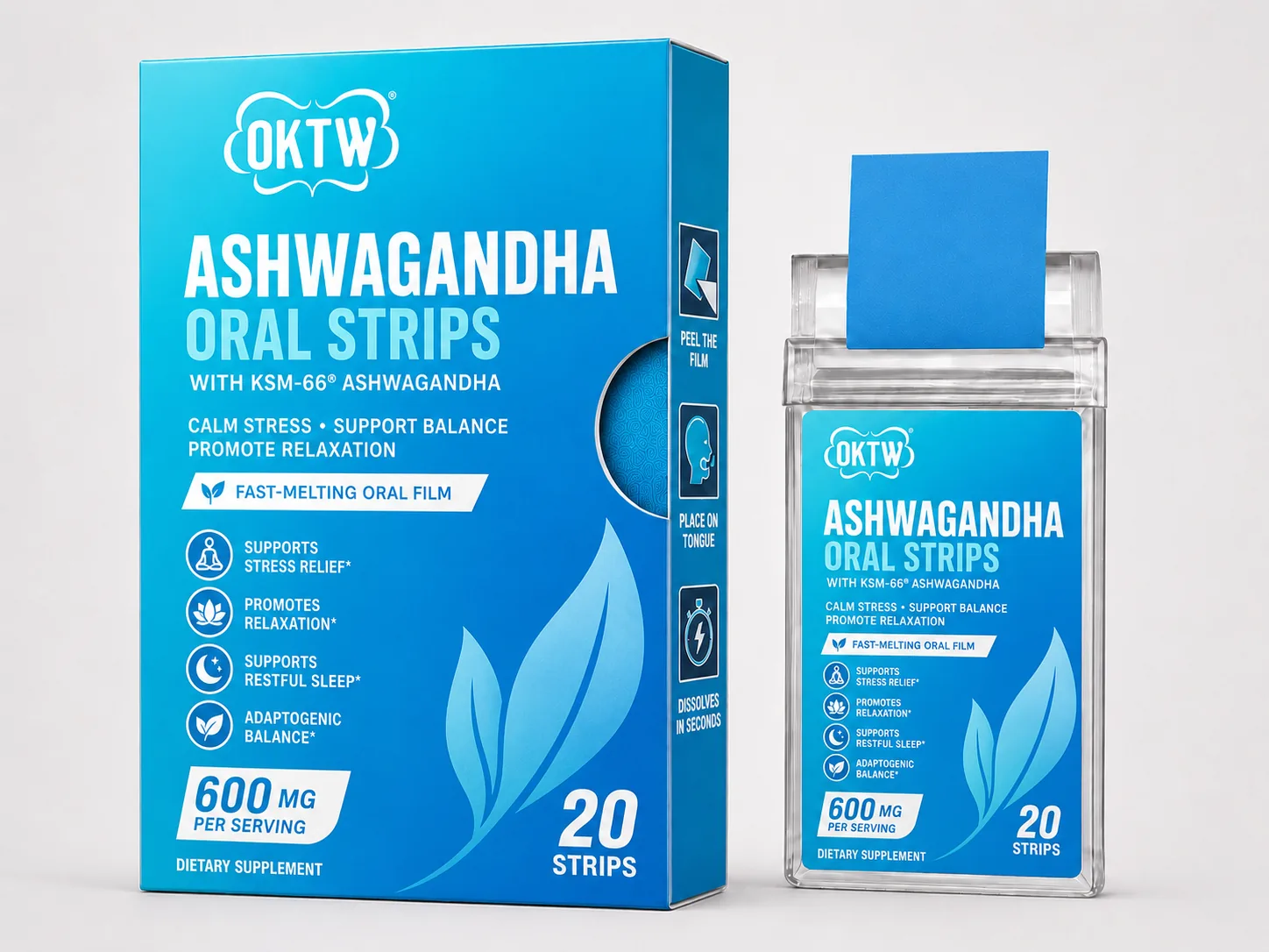 Ashwagandha Oral Strips ready-stock oral dissolving film