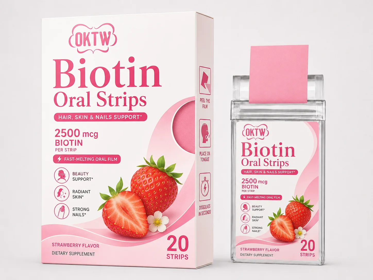 Biotin Oral Strips ready-stock oral dissolving film