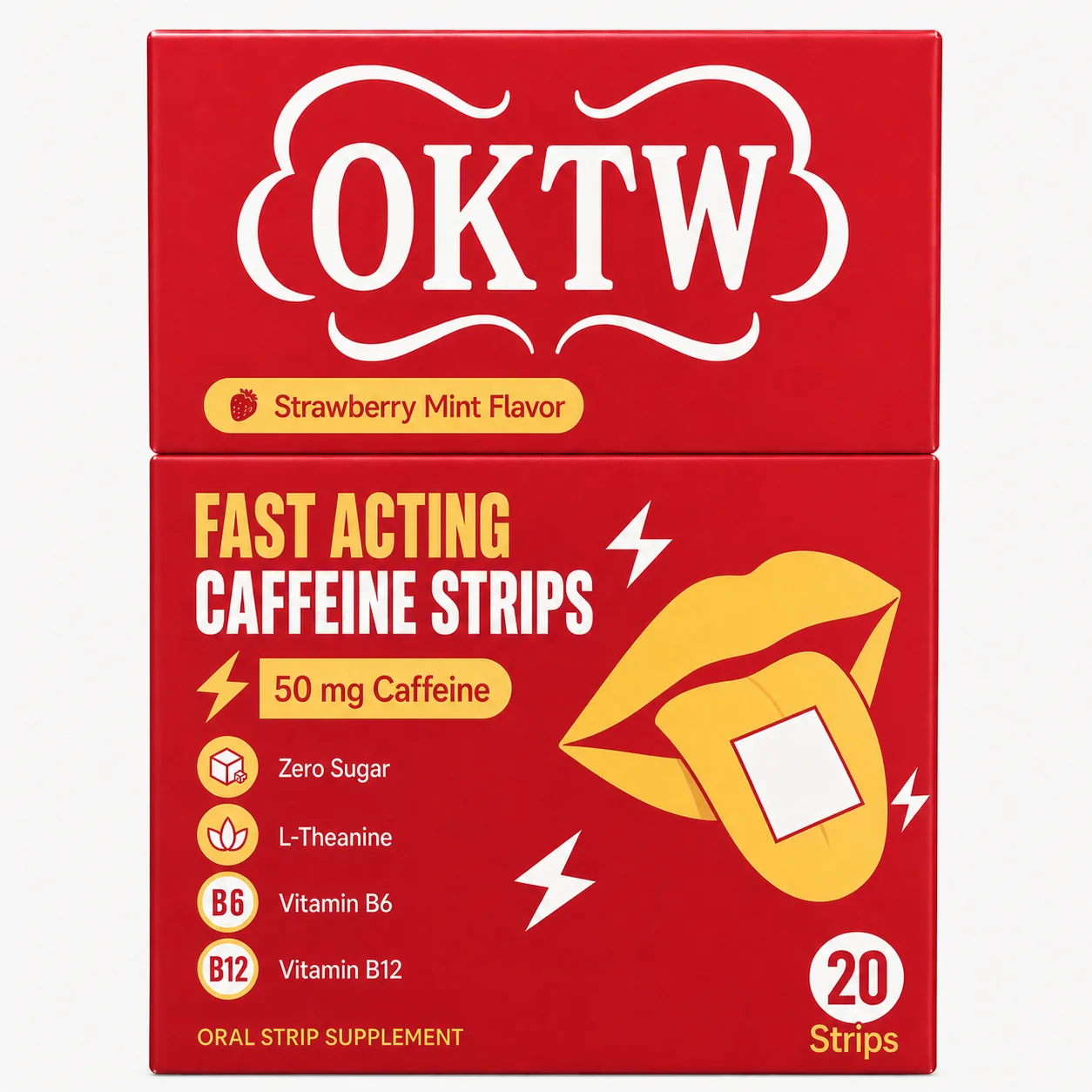 Fast Acting Caffeine Strips ready-stock oral dissolving film