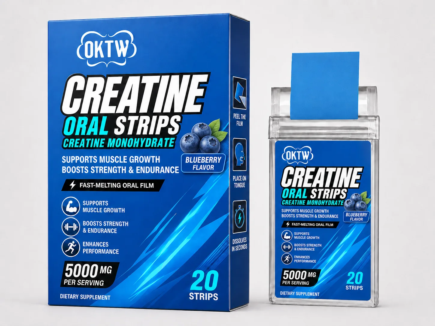 Creatine Oral Strips ready-stock oral dissolving film