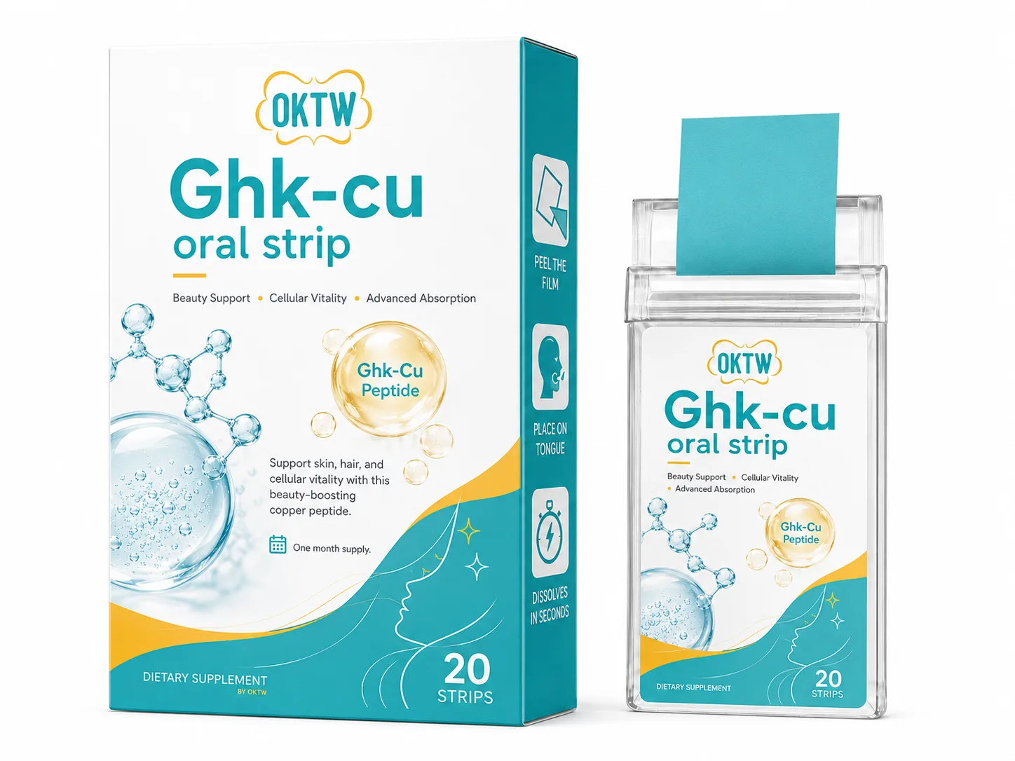 GHK-Cu Oral Strips ready-stock oral dissolving film