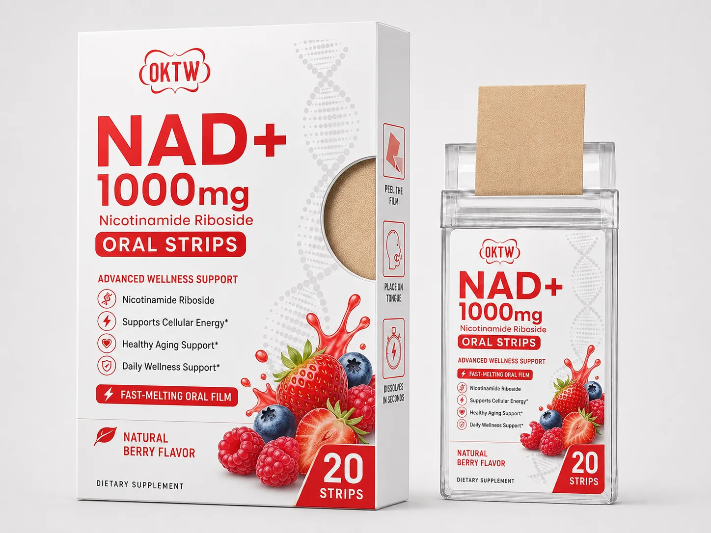 NAD+ Oral Strips ready-stock oral dissolving film