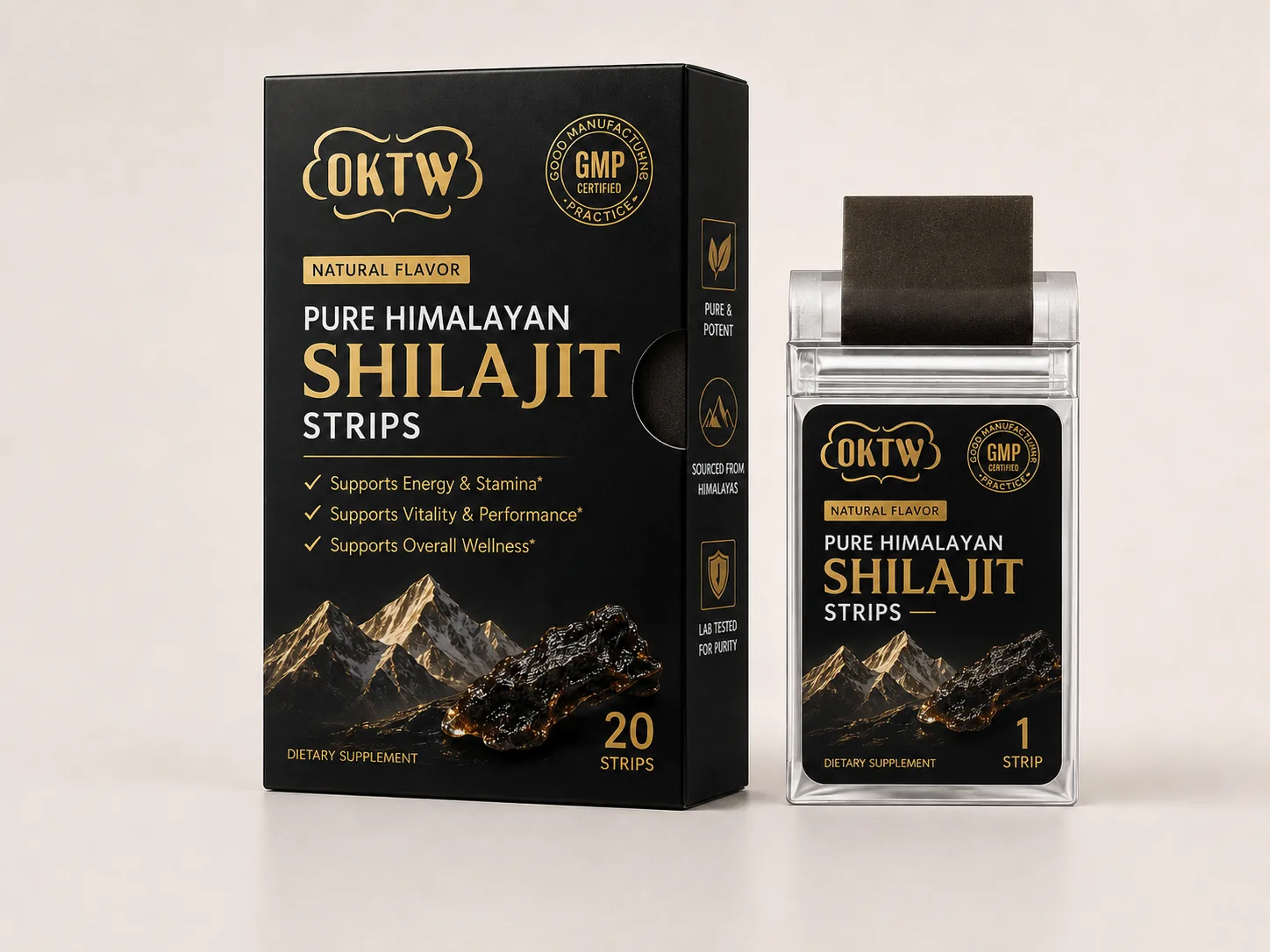 Pure Himalayan Shilajit Oral Strips ready-stock oral dissolving film