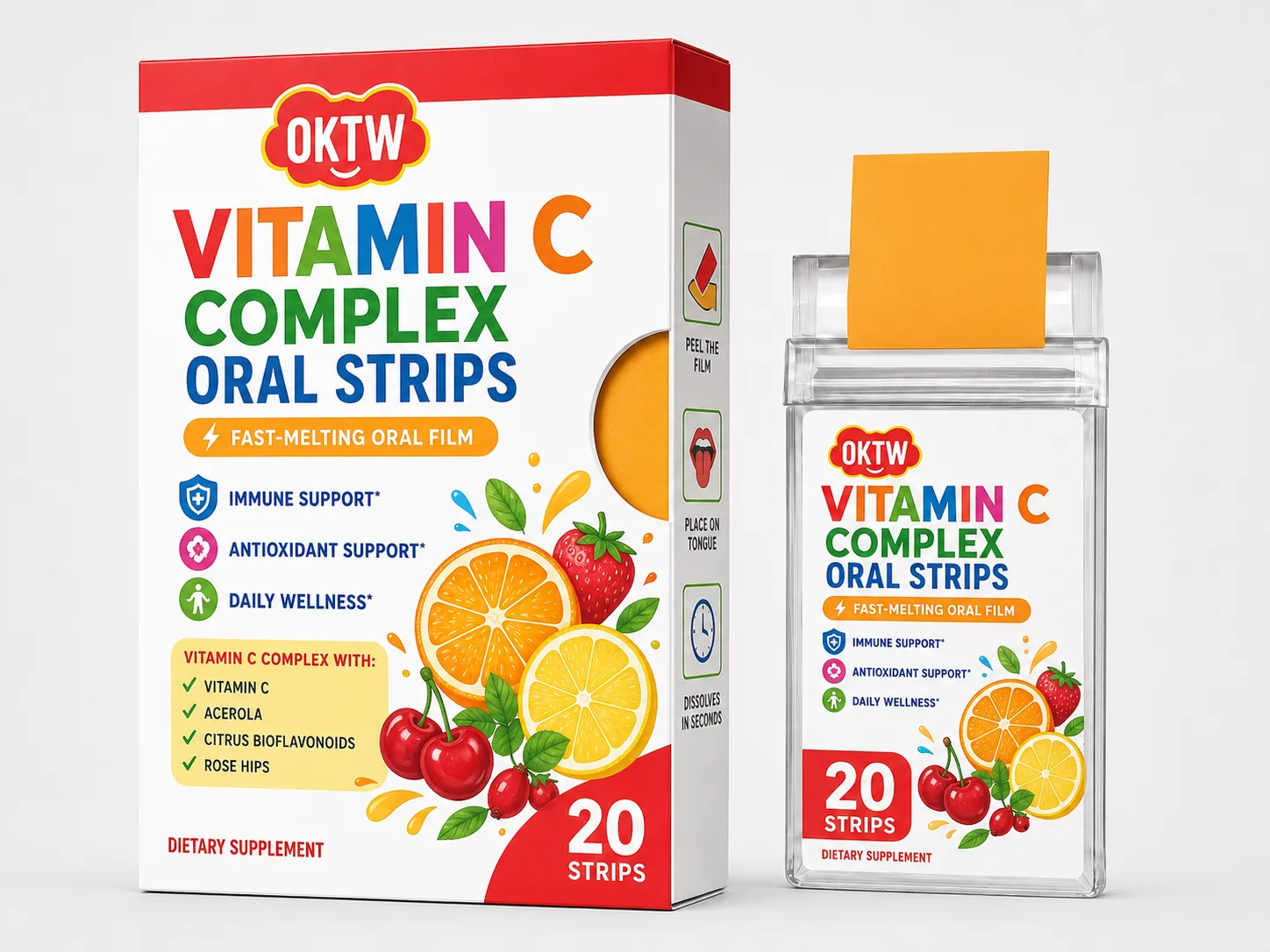 Vitamin C Complex Oral Strips ready-stock oral dissolving film