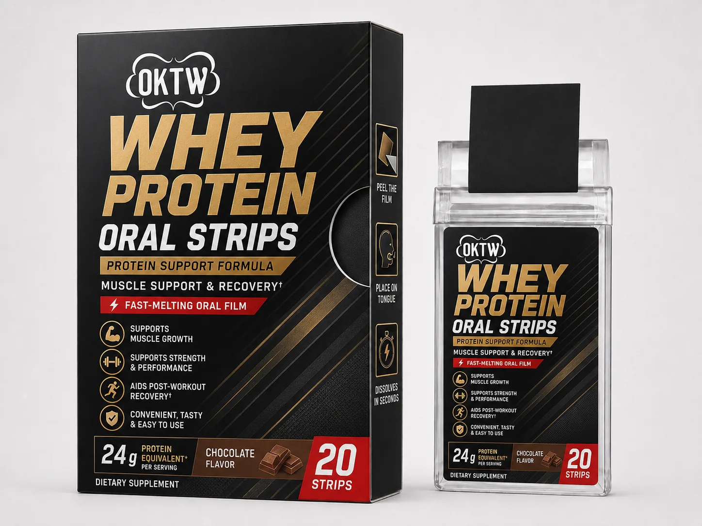 Whey Protein Oral Strips ready-stock oral dissolving film