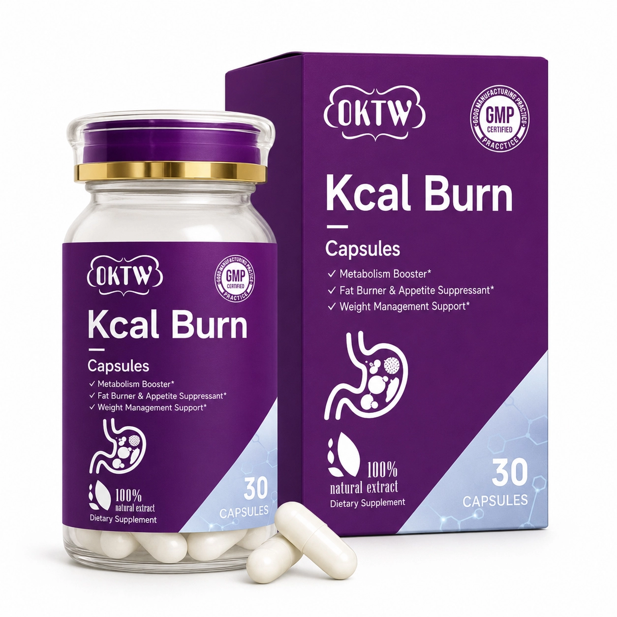 OKTW Kcal Burn Capsules selected product view