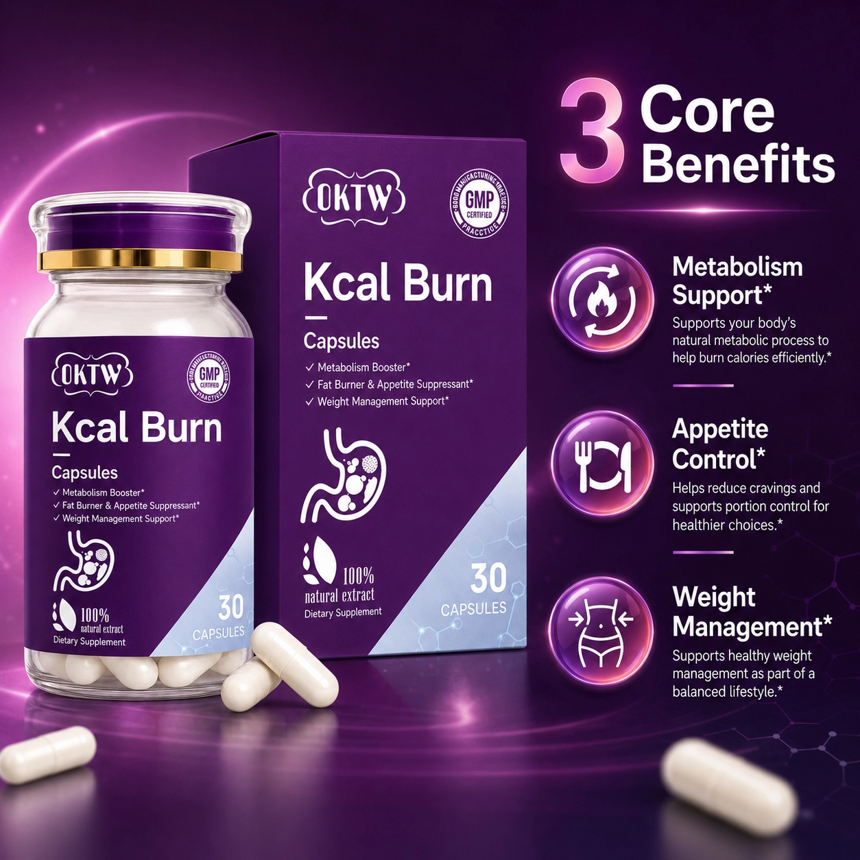 OKTW Kcal Burn Capsules Primary product view