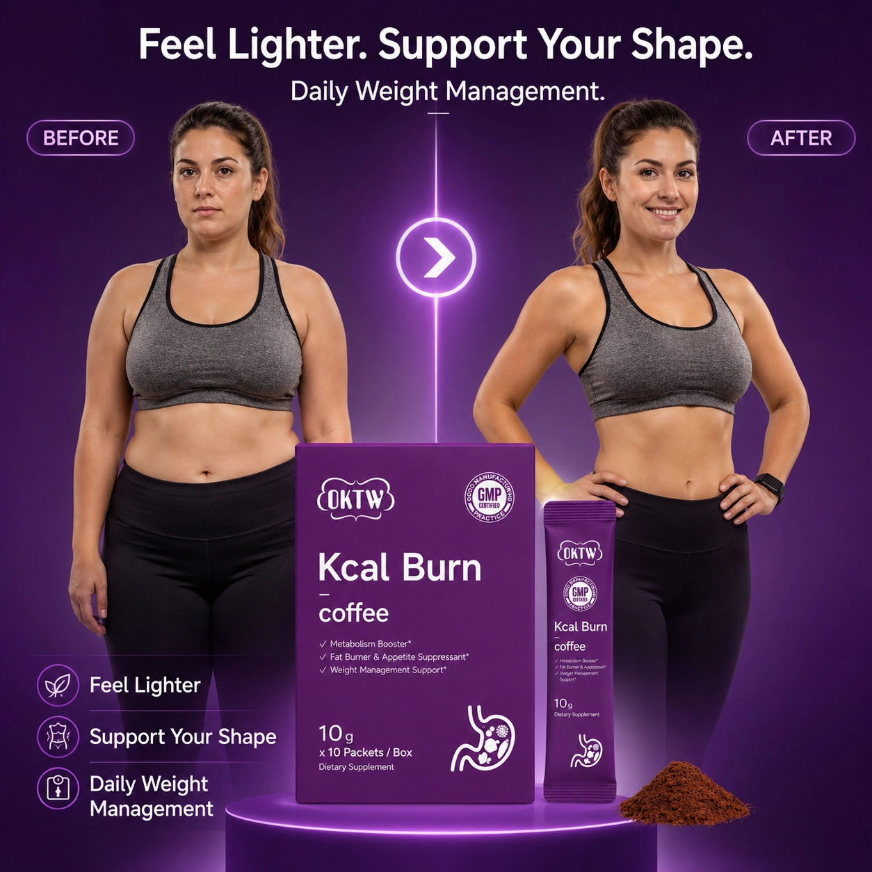 OKTW Kcal Burn Powder Sachets Full set reference