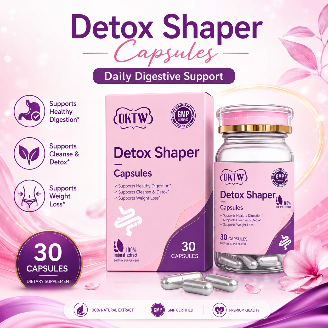 OKTW Detox Shaper Capsules Primary product view