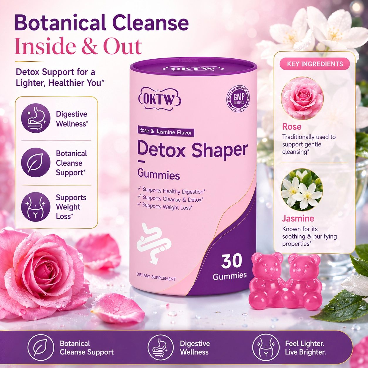 OKTW Detox Shaper Gummies Lifestyle-ready pack