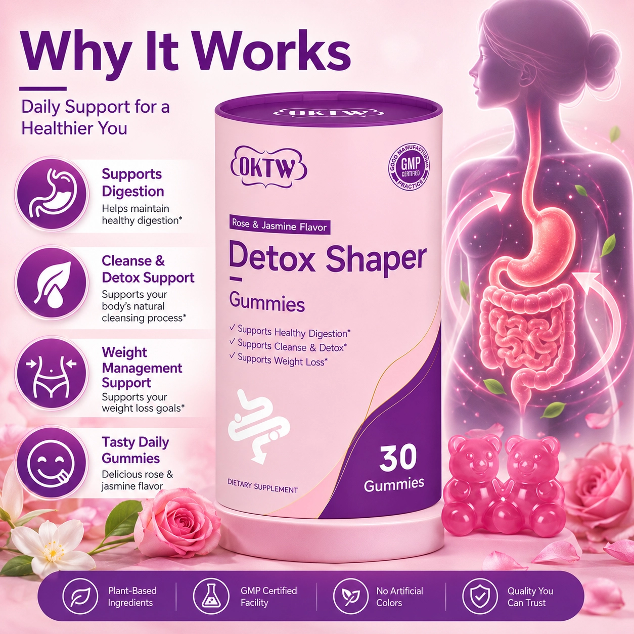 OKTW Detox Shaper Gummies Full set reference