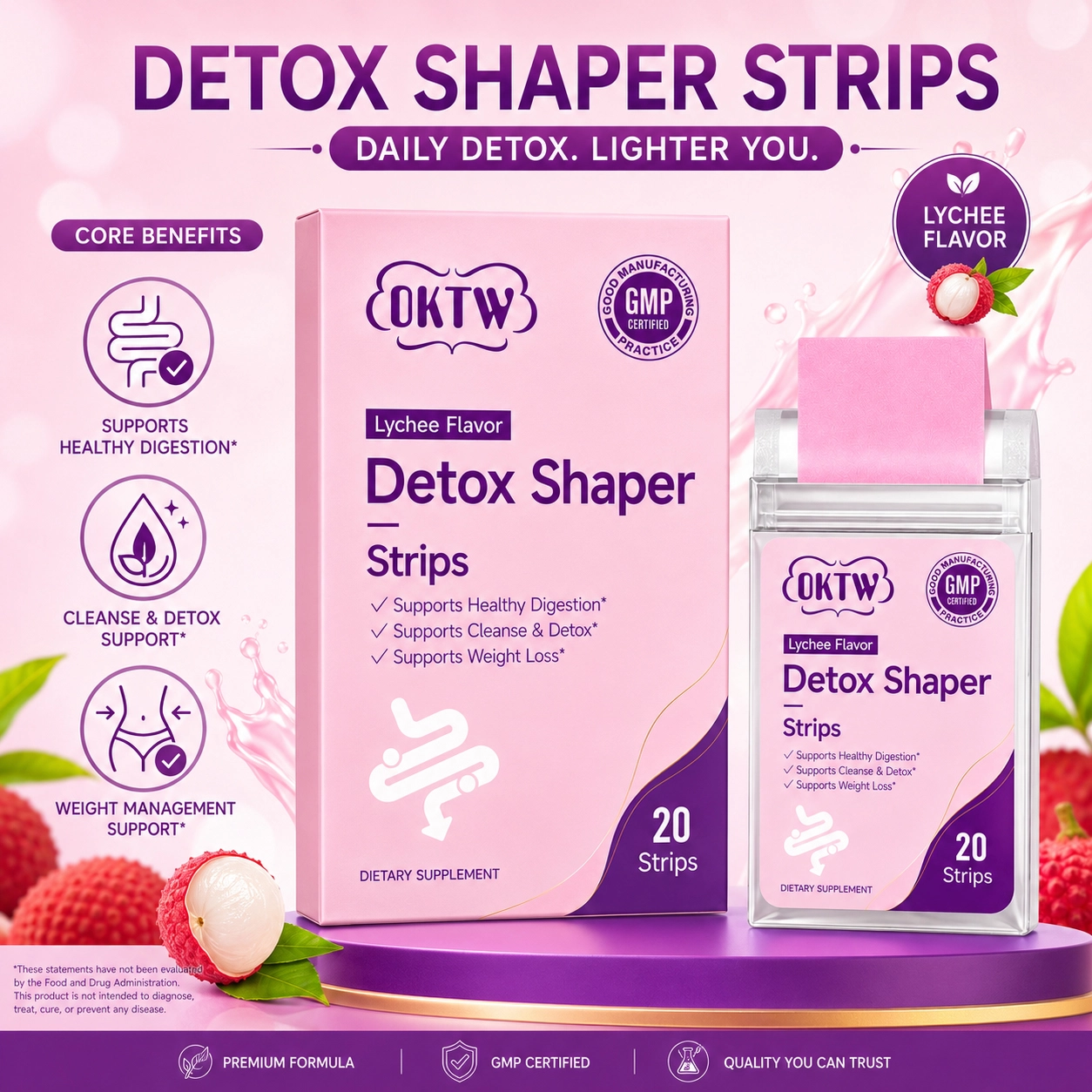 OKTW Detox Shaper Oral Dissolving Films Primary product view