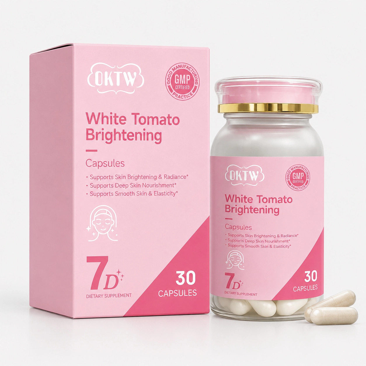 OKTW White Tomato Brightening Capsules selected product view