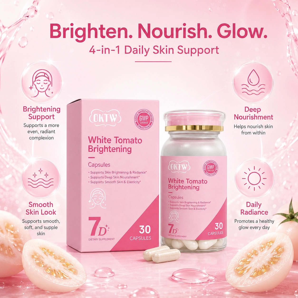 OKTW White Tomato Brightening Capsules Primary product view