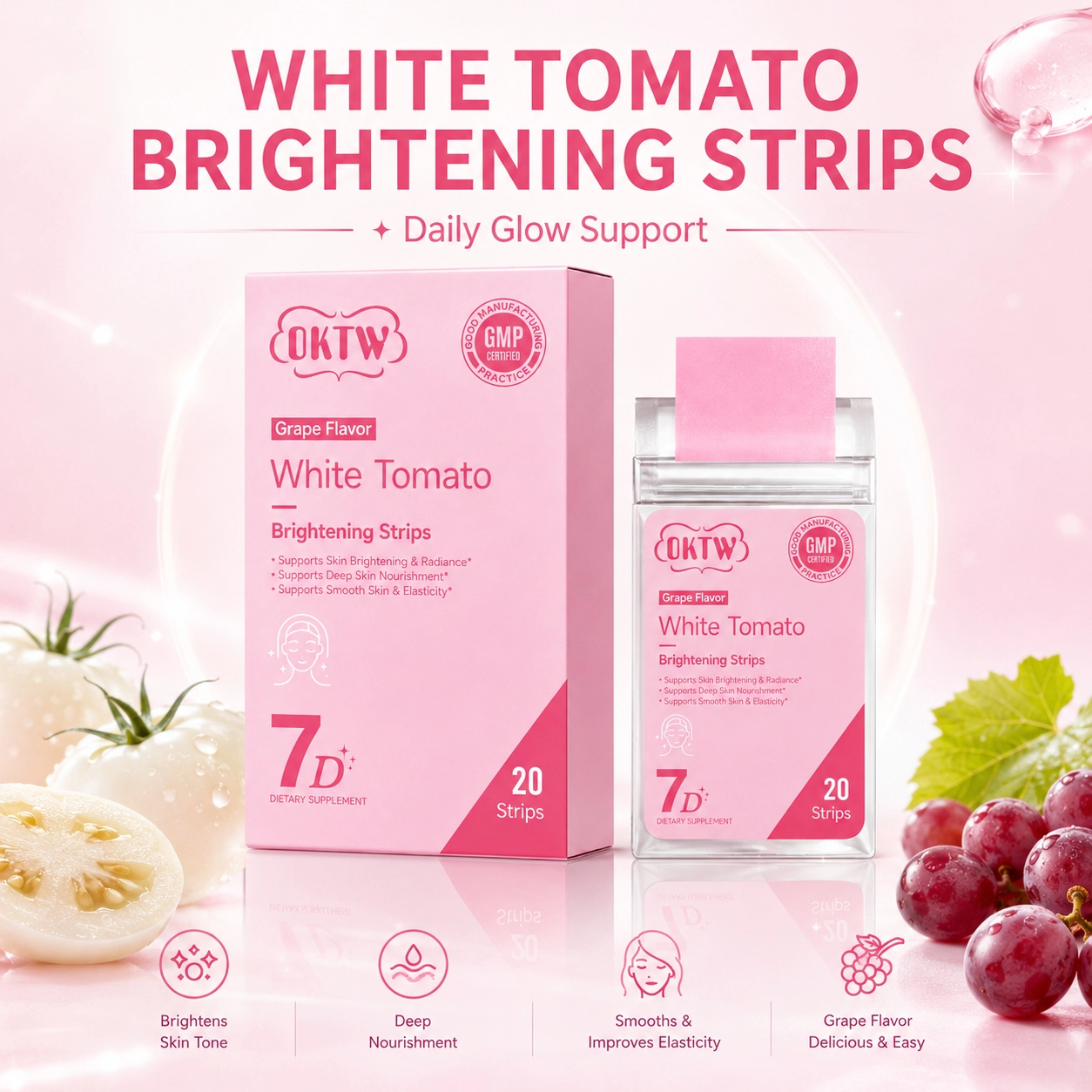 OKTW White Tomato Brightening Oral Dissolving Films Primary product view