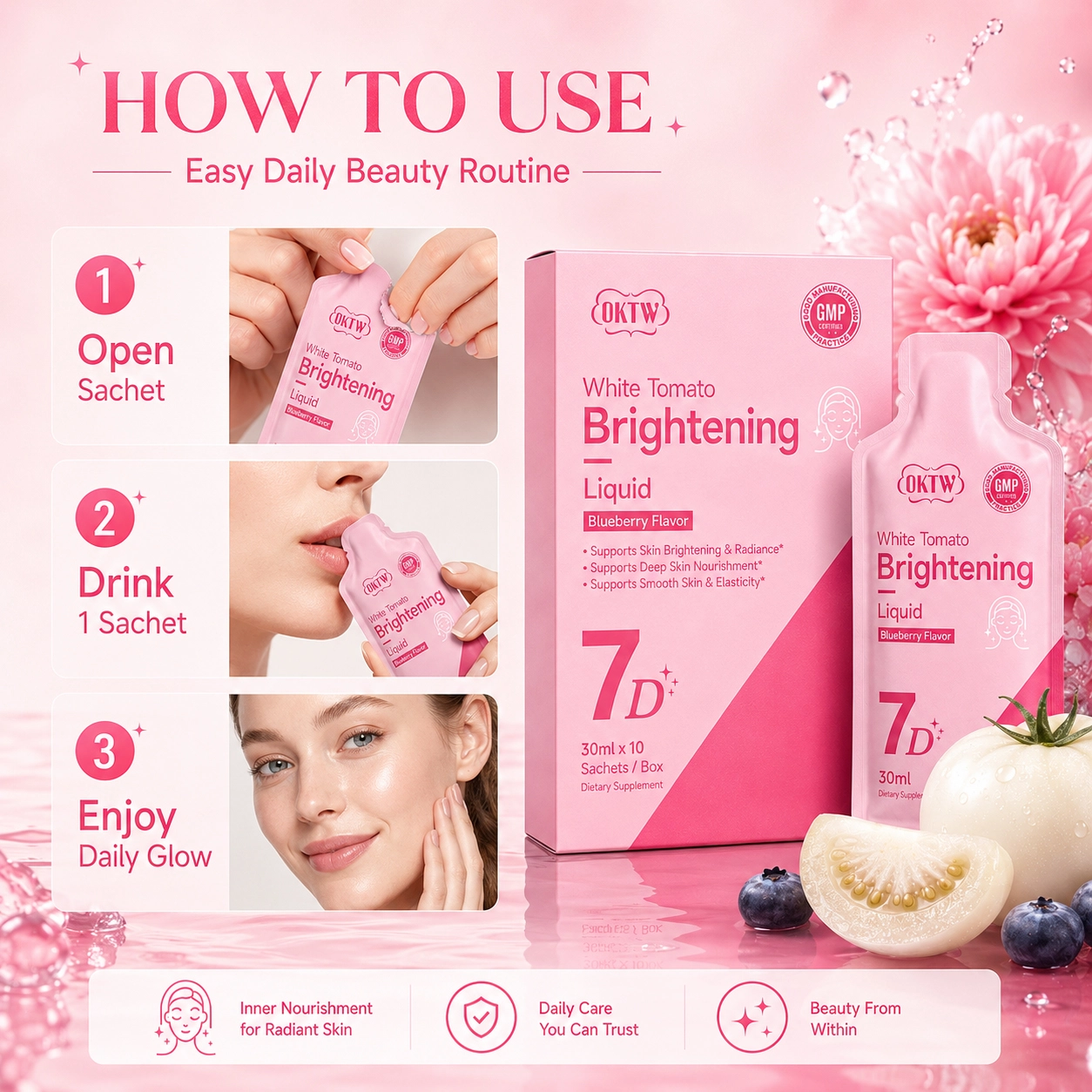 OKTW White Tomato Brightening Oral Liquids Primary product view