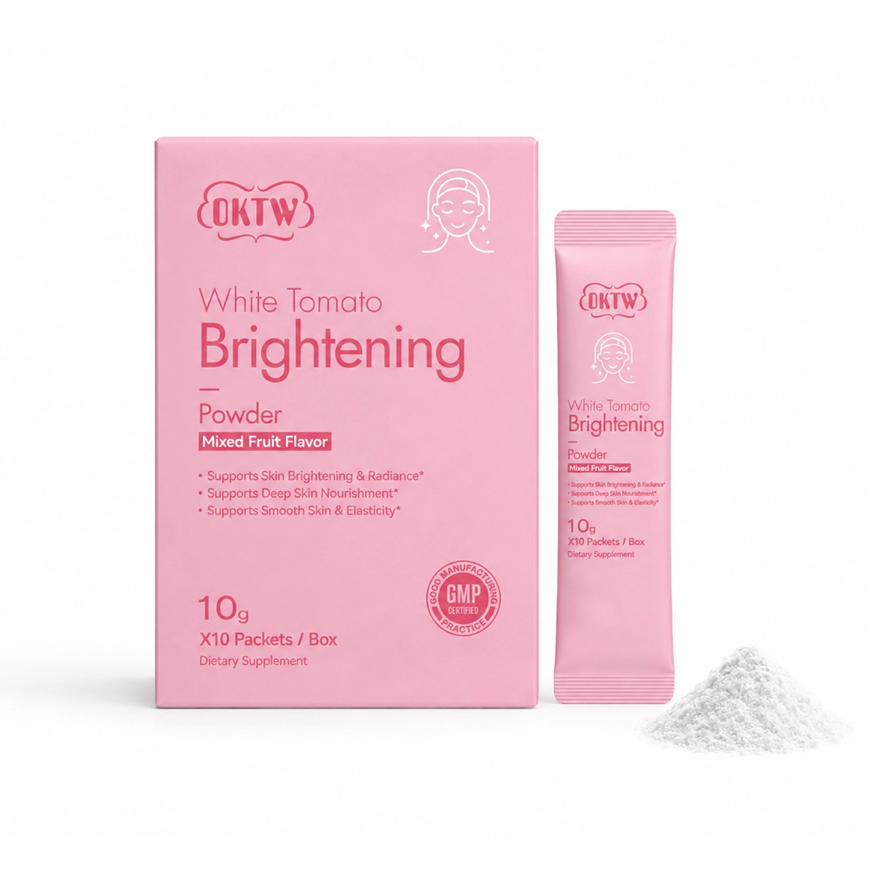 OKTW White Tomato Brightening Powder Sachets