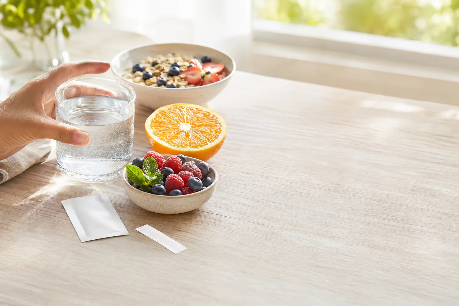 Daily Nutrition oral dissolving film lifestyle scene