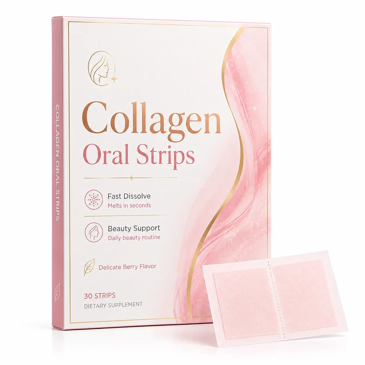 Collagen Oral Strips private label product packaging