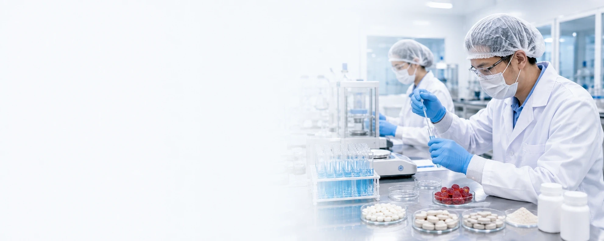 Supplement quality control and formula testing workflow
