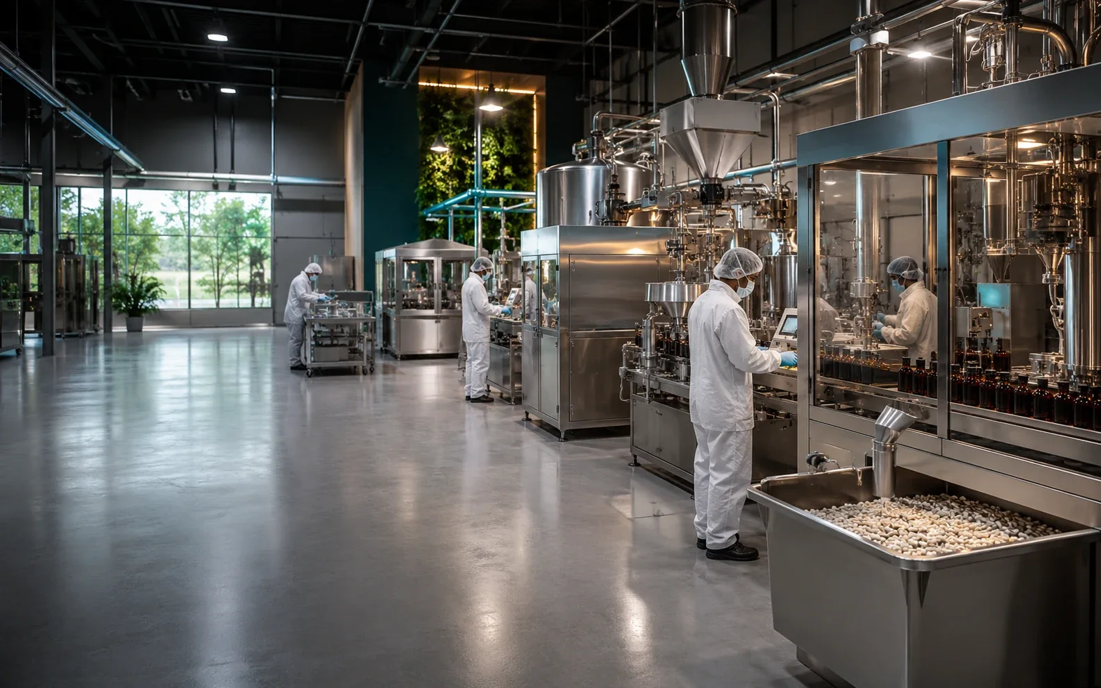 Dietary supplement manufacturer production facility