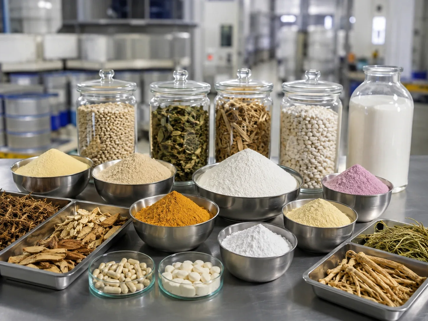 Raw materials for dietary supplement manufacturing