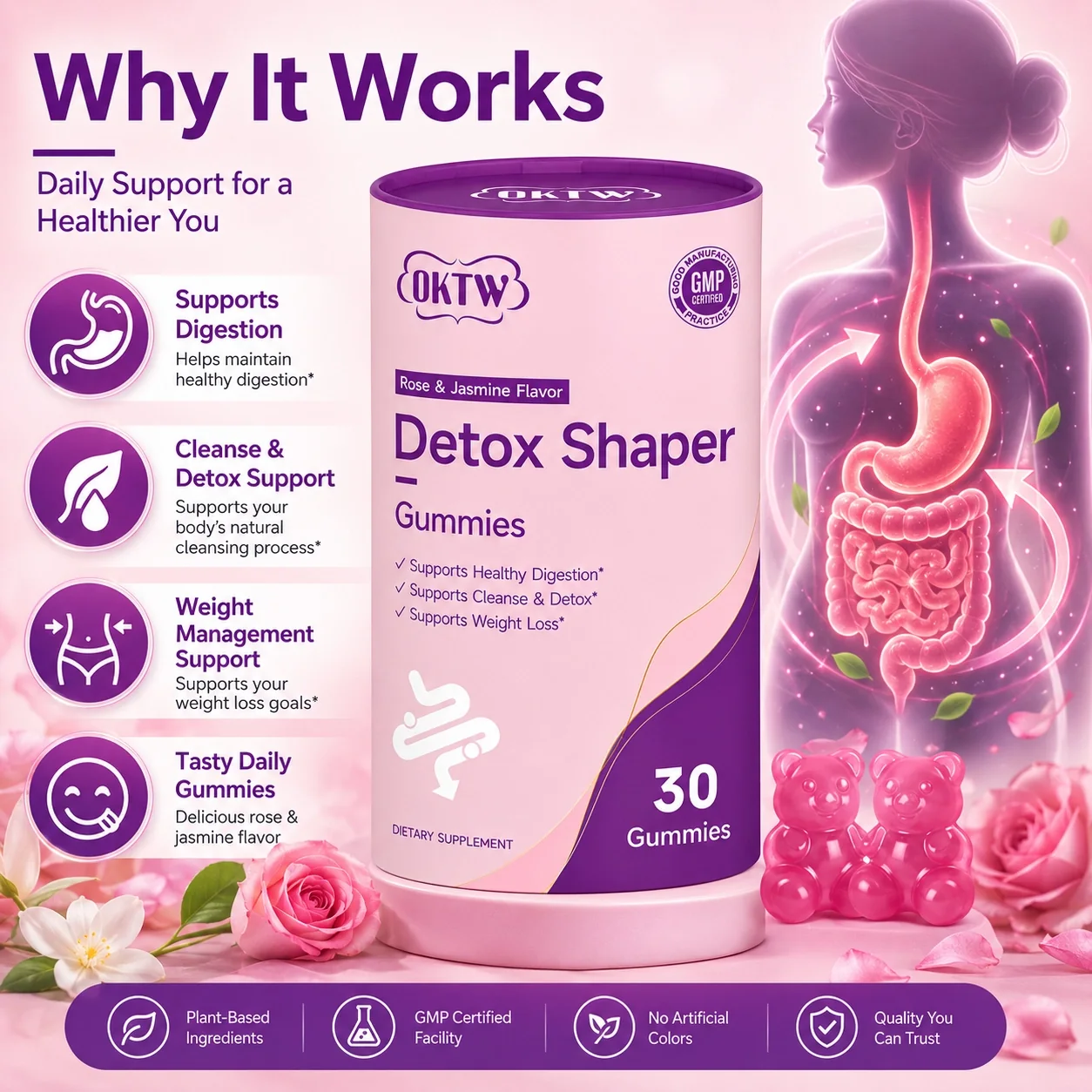 OKTW Detox Shaper Gummies Full set reference