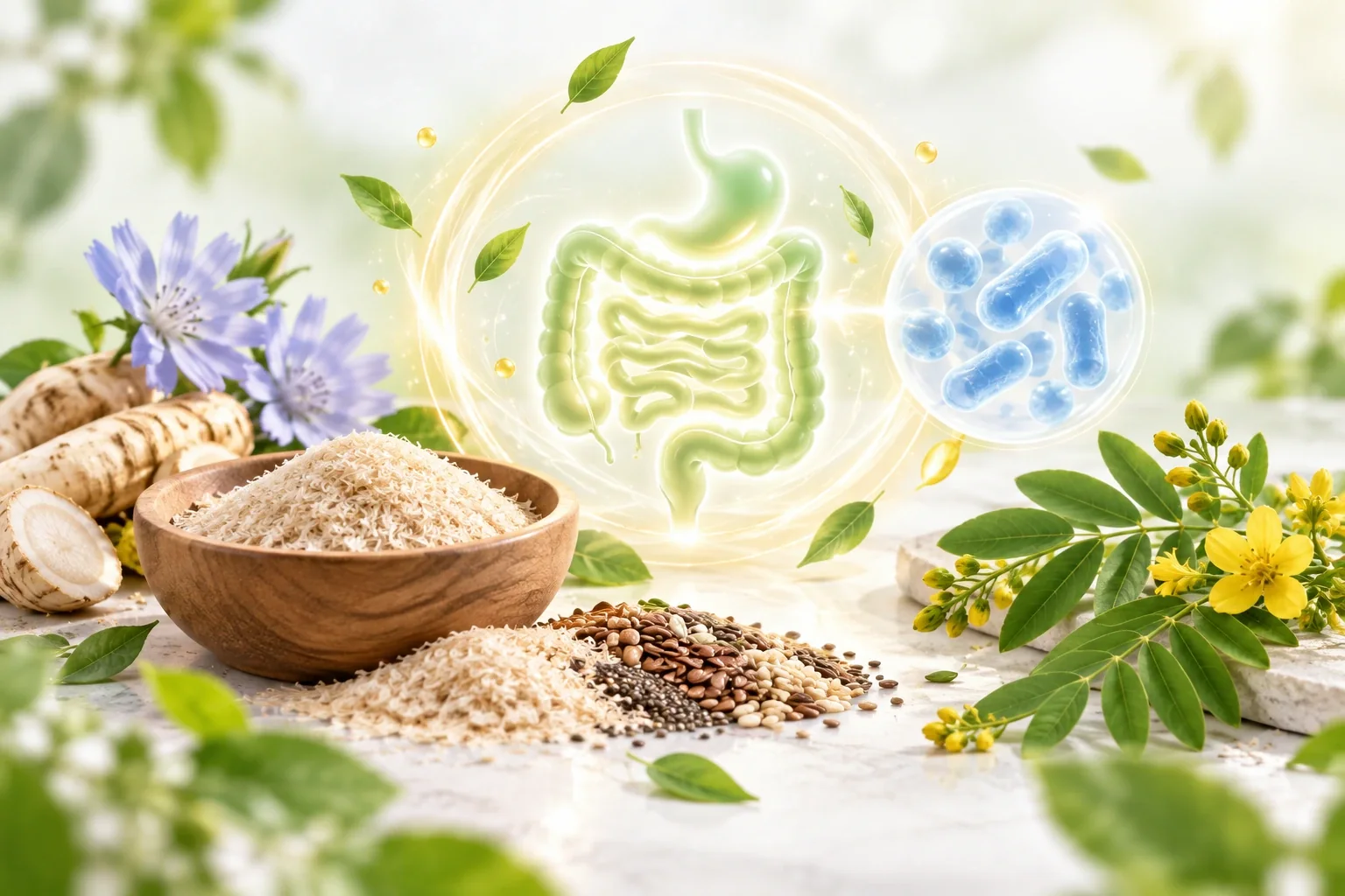 Digestive & Cleanse Support supplement concept