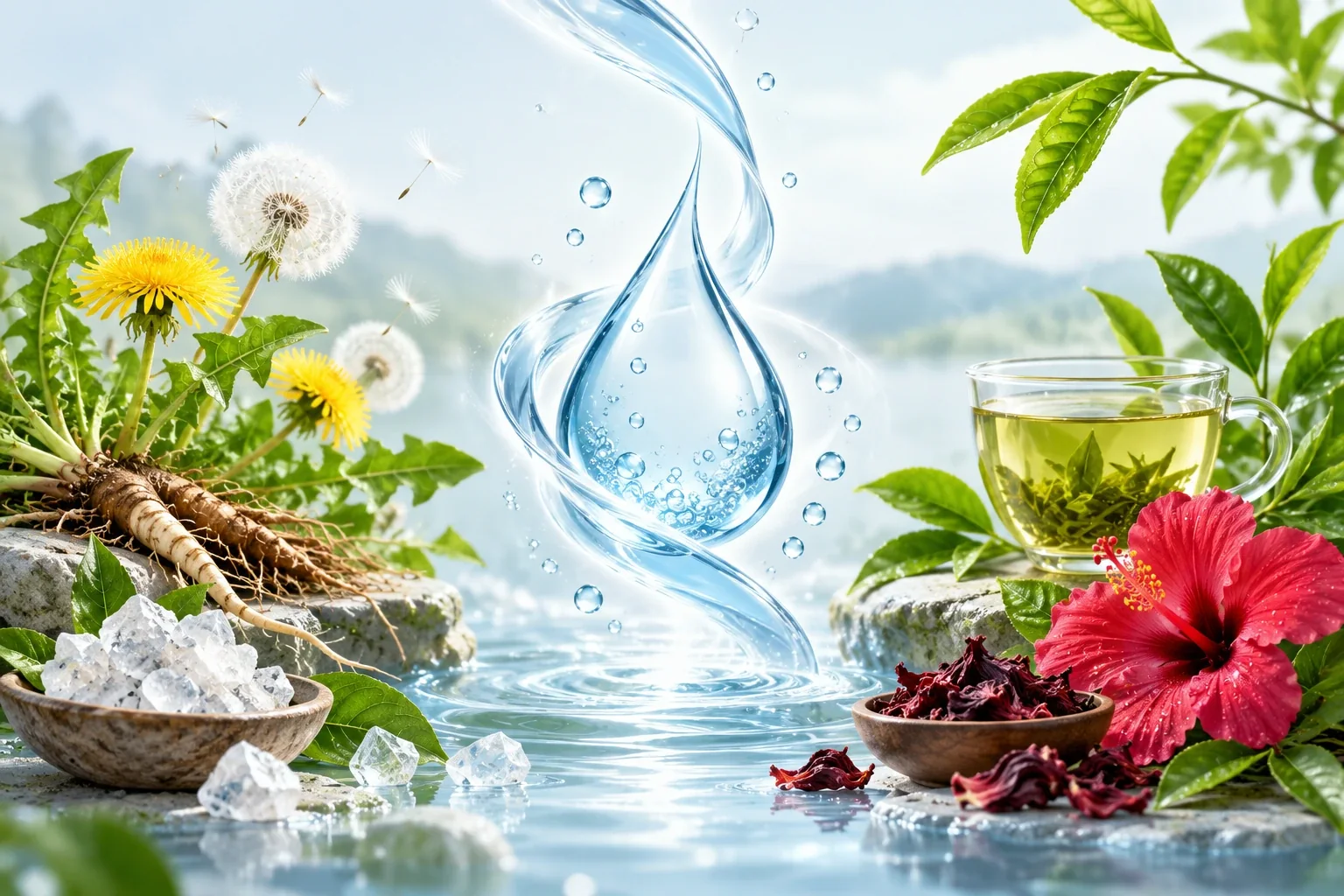 Water Balance Support supplement concept