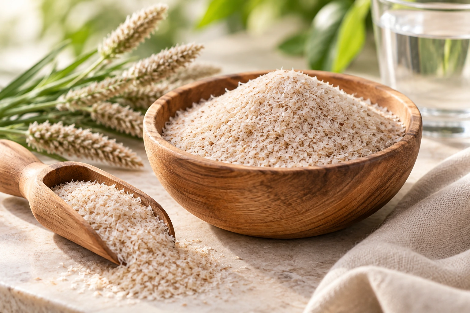 Psyllium Husk ingredient concept