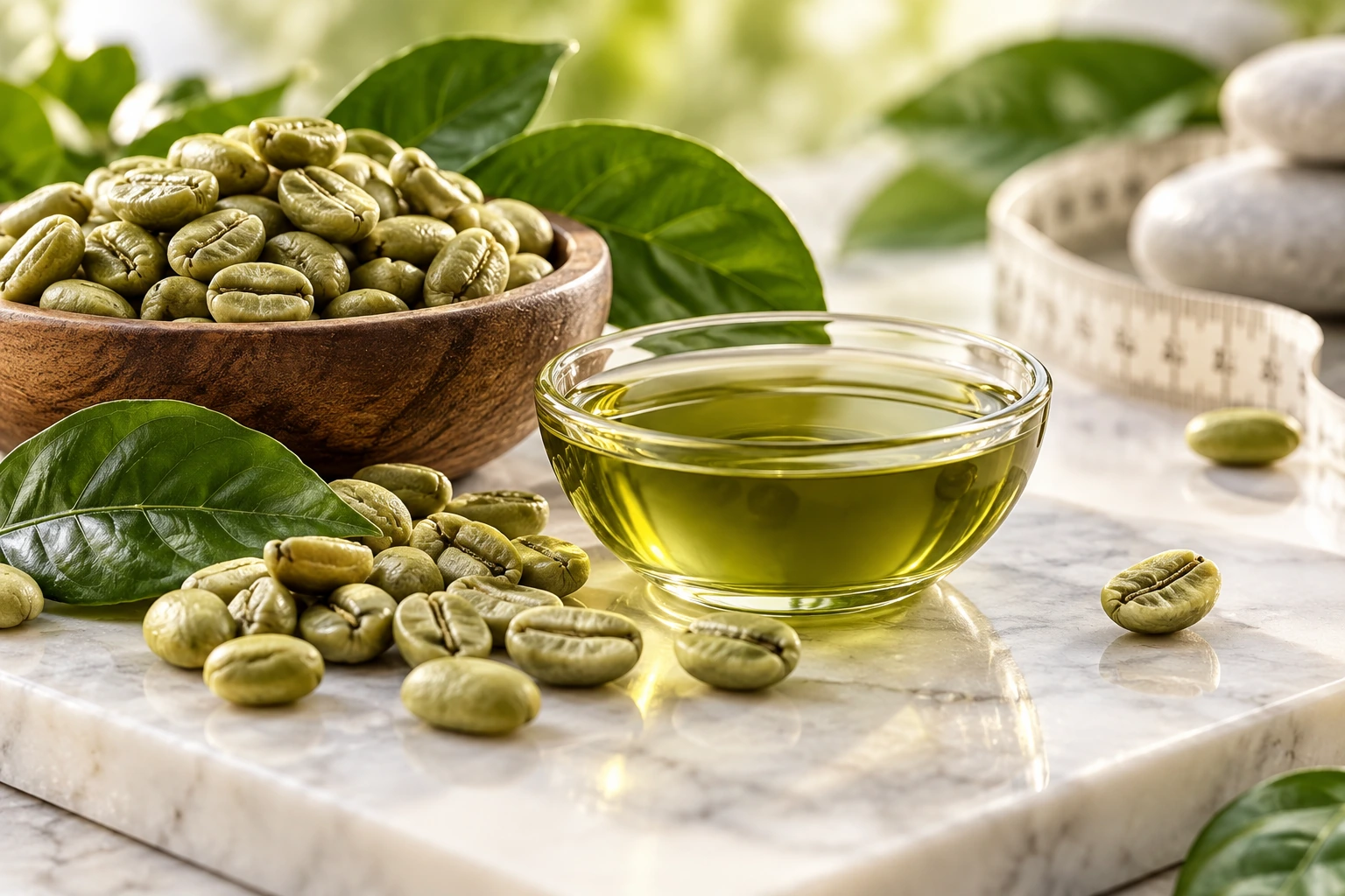 Green Coffee Bean Extract ingredient concept