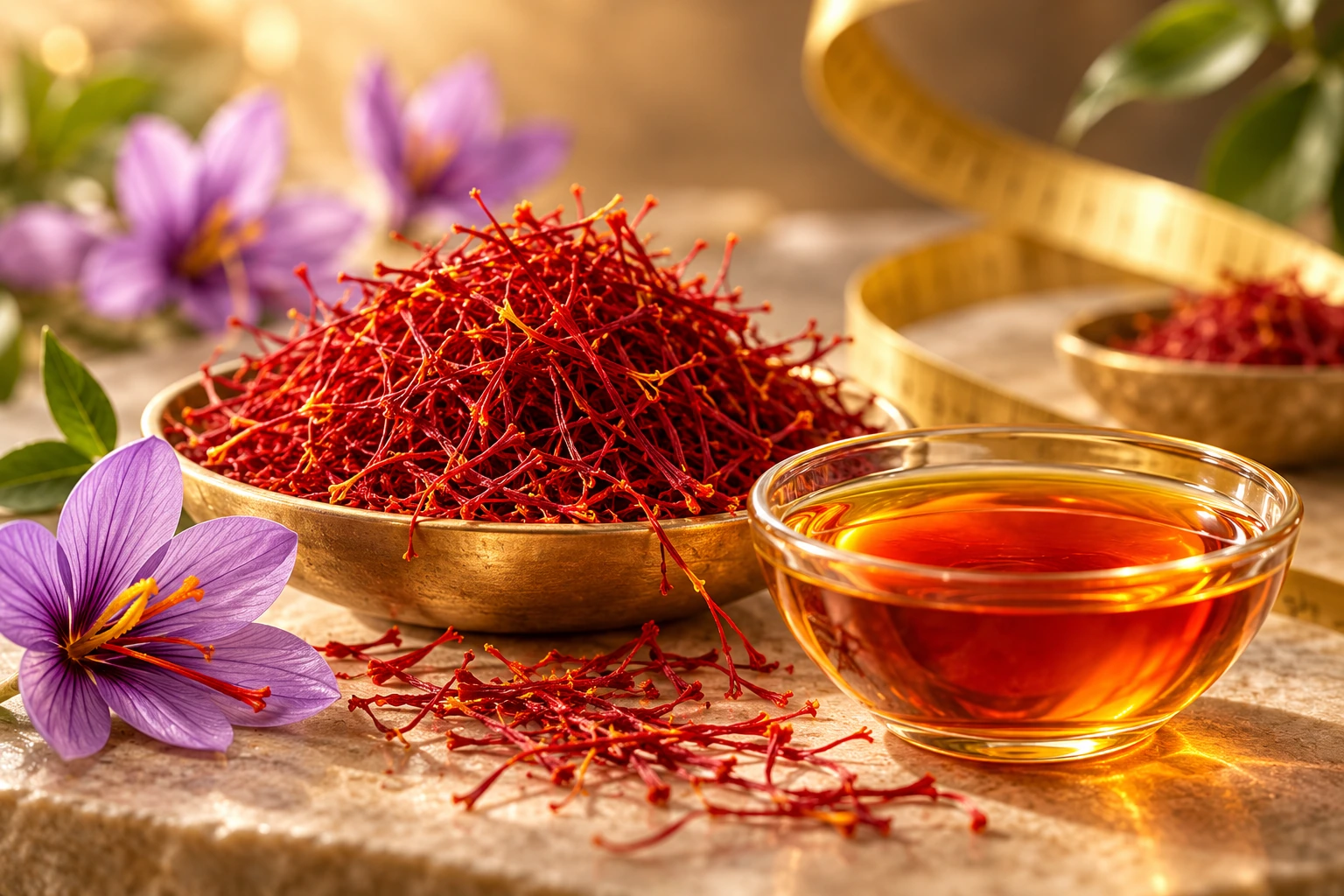Saffron Extract ingredient concept